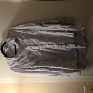 Black and White Striped Button Down